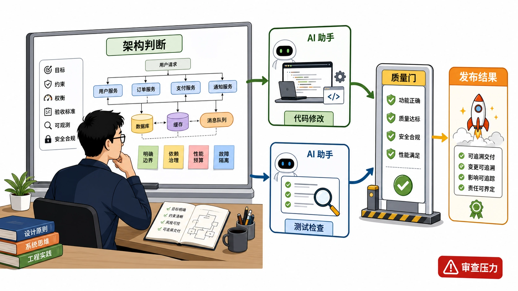 开发者的变化：少写每一行代码，多判断整套架构