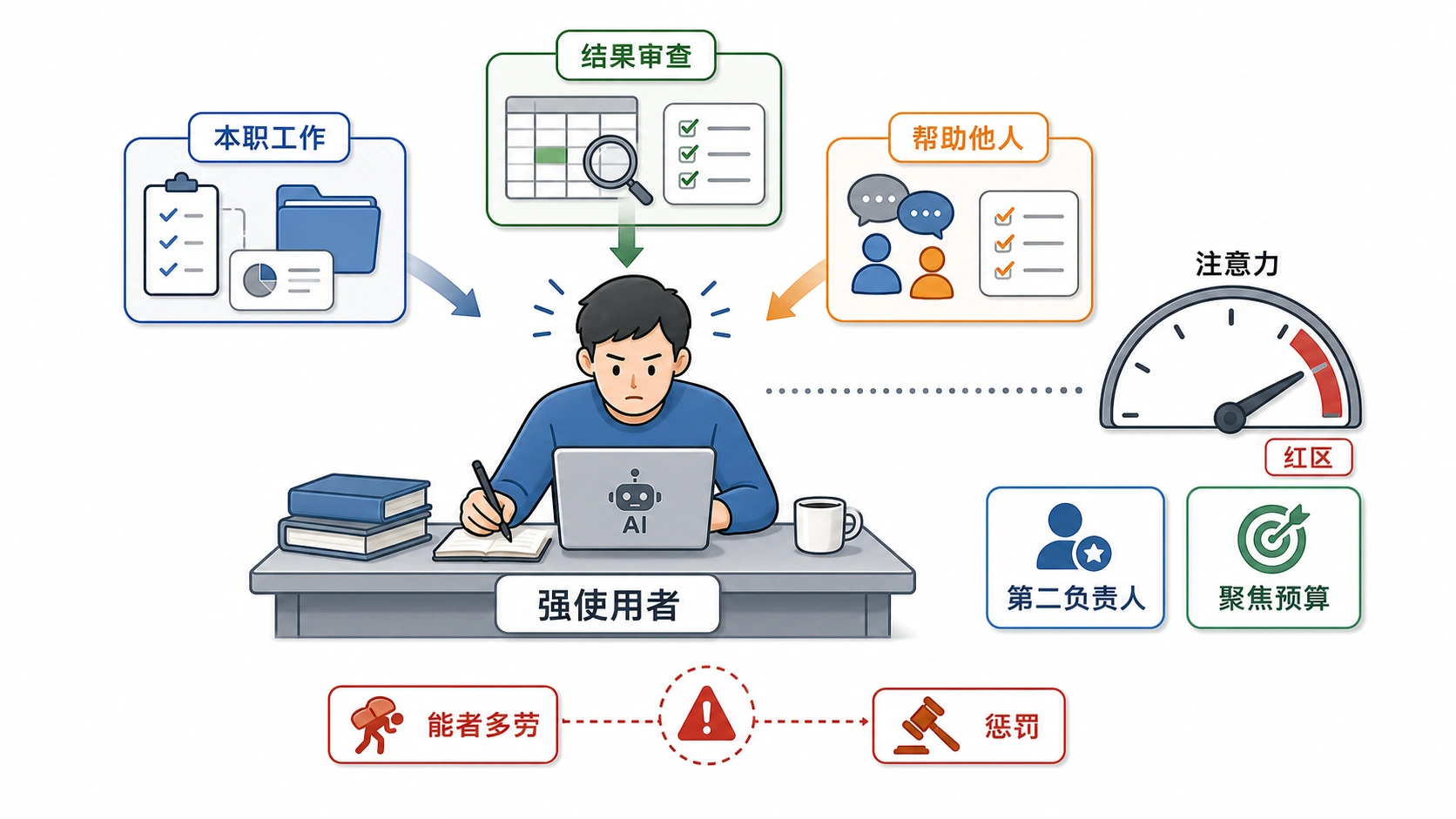 最会用 AI 的人最累，说明系统在透支能力